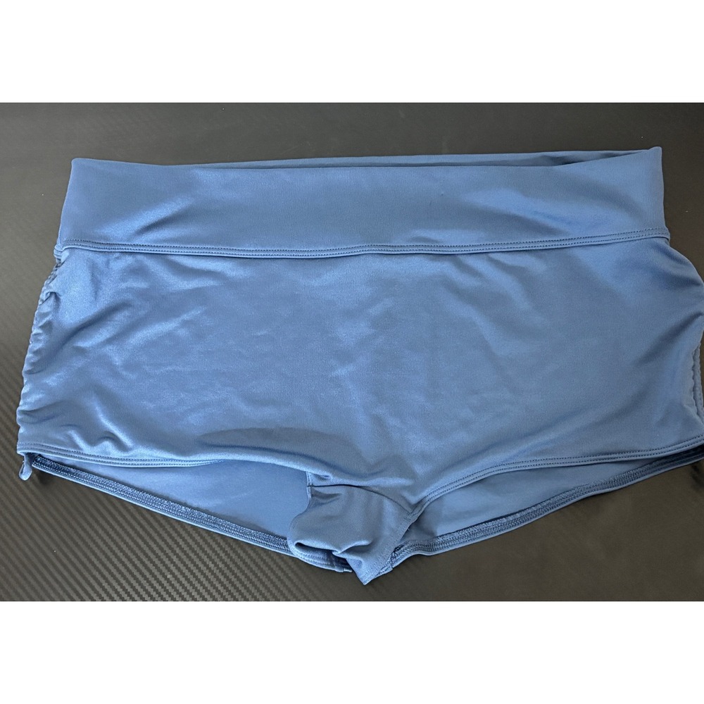 Victorias Secret PINK Sport Blue Cinched Side Drawstring Booty Shorts Womens XL - Picture 2 of 4